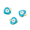 Jewelry Heartshaped Pendant Stainless Steel Blue Eyes Dripping Oil Accessories