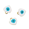 Jewelry Heartshaped Pendant Stainless Steel Blue Eyes Dripping Oil Accessories