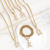 Jewelry Hip Hop Pendant Copper Micropaved Zircon Letters Numbers Text Necklace