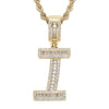 Jewelry Hip Hop Pendant Copper Micropaved Zircon Letters Numbers Text Necklace