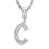 Jewelry Hip Hop Pendant Copper Micropaved Zircon Letters Numbers Text Necklace