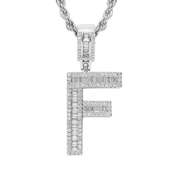 Jewelry Hip Hop Pendant Copper Micropaved Zircon Letters Numbers Text Necklace