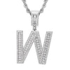 Jewelry Hip Hop Pendant Copper Micropaved Zircon Letters Numbers Text Necklace