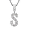 Jewelry Hip Hop Pendant Copper Micropaved Zircon Letters Numbers Text Necklace