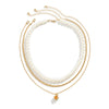 Jewelry Hip Hop Retro Geometric Multi Layer Pearl Alloy Necklace With Dice Pendant And Electroplating For Men
