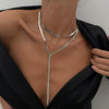 Jewelry Hip Hop Snake Bone Chain Geometric Pattern Copper Electroplating Necklace