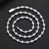 Jewelry Hip Hop Style Copper Tennis Chain Zirconia Geometric Pendant Necklace Unisex