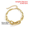 Jewelry Hip Hop Style Geometric Cross Buckle Chain Necklace With Electroplating