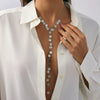 Jewelry Hiphop Style Geometric Copper Beaded Yshaped Disc Tassel Clavicle Chain Electroplated