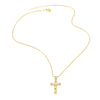 Jewelry Hiphop Zircon Cross Pendant Necklace Copper Geometric Electroplating Clavicle Chain