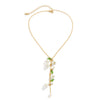 Jewelry Imitation Pearl And Artificial Crystal Lily Of The Valley Bouquet Tassel Pendant Necklace Handmade For Women
