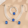 Jewelry Imitation Pearl Geometric Ball Chain Choker Neck Chain