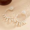 Jewelry Imitation Pearl Metal Geometric Handmade Women's Earrings