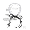Jewelry Imitation Pearl Organic Glass Heart Bow Style Clavicle Chain Women's Necklace