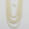Jewelry Imitation Pearl Ushaped British Retro Style Snake Bone Chain Necklace With Pearlescent Treatment