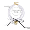 Jewelry Imitation Pearls Geometric Electroplating Necklace For Women