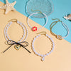 Jewelry Imitation Pearls Geometric Electroplating Necklace For Women
