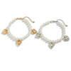 Jewelry Ins Style Imitation Pearl Beaded Heart Pendant Anklet