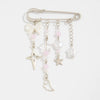 Jewelry Iron Alloy Imitation Pearls Acrylic Imitation Crystal Star Shaped Heartshaped Electroplated Minimalist Women's Pendant Brooch