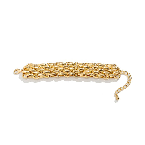 Jewelry Iron Alloy Wave Pattern Electroplating Simple Style Women's Necklace
