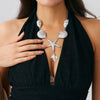 Jewelry Iron Animal Zodiac Style Starfish Conch Scallop Pendant Necklace And Earrings Electroplating For Women