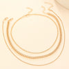 Jewelry Iron Chain Electroplating Punk Style Unisex 2Piece Set