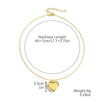 Jewelry Iron Hollow Heartshaped Pendant Necklace With Electroplating