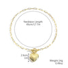 Jewelry Iron Hollow Heartshaped Pendant Necklace With Electroplating