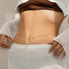 Jewelry Iron Rhinestone Body Chain For Women Electroplated