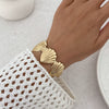 Jewelry Iron Starfish Shell Open Bracelet Electroplating