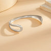 Jewelry Iron Ushaped Geometric Open Arm Bracelet For Women Electroplated Glossy Simple Fashionable