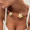 Jewelry Ironalloy Bohemian Starfish Flower Clavicle Necklace