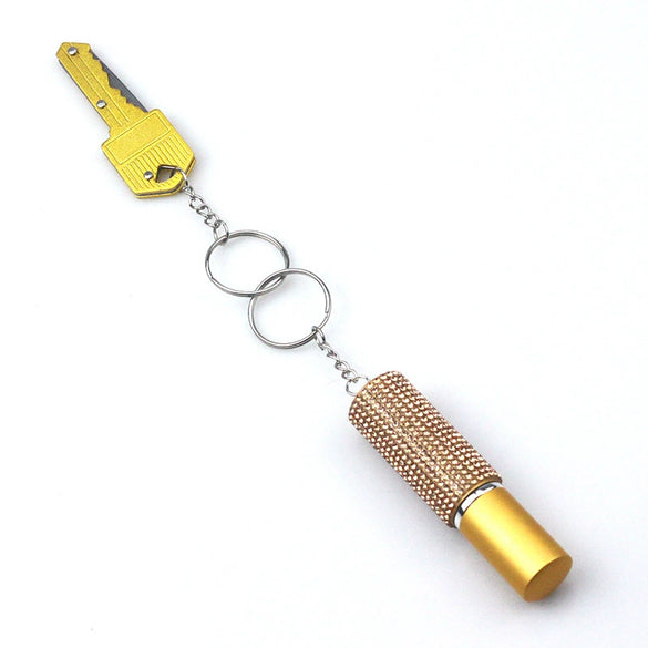 Jewelry Key Knife Keychain Perfume Spray Bag Pendant Alloy Set