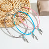 Jewelry Leather Alloy Leaves Geometric Round Electroplating Lady Choker Necklace