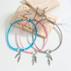Jewelry Leather Alloy Leaves Geometric Round Electroplating Lady Choker Necklace