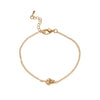 Jewelry Light Luxury Style Heart Shape Copper Plastic Gold Plated Adjustable Bracelet