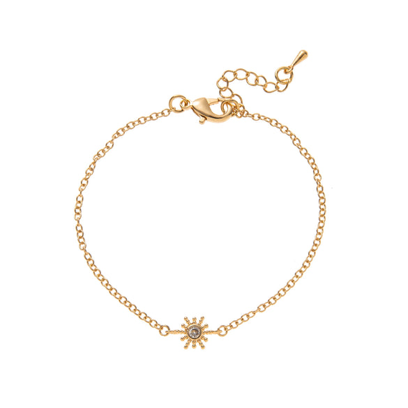 Jewelry Light Luxury Style Heart Shape Copper Plastic Gold Plated Adjustable Bracelet