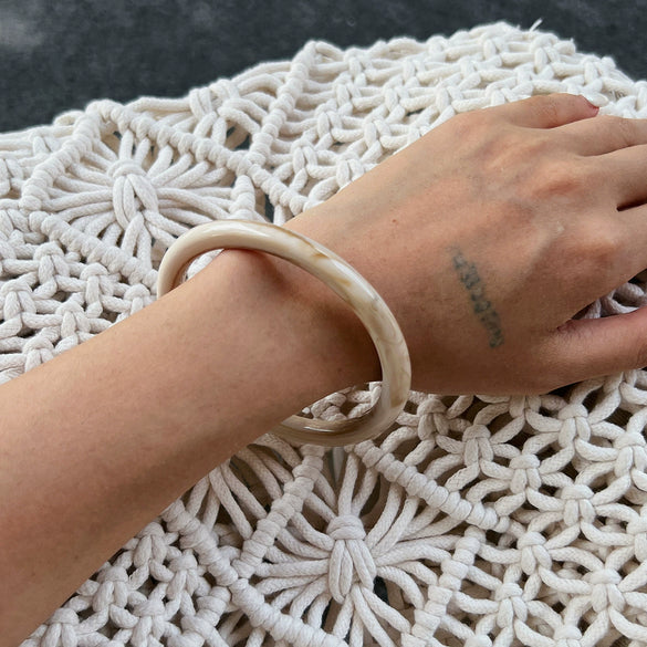 Jewelry Literary Retro Stacked Specialshaped Elastic Bracelets For Women Handmade Resin Geometric