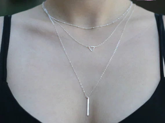 Jewelry Lucky 8 Sequins Multilayer Chain Pearl Long Rhinestone Combination Suit Short Necklace Wholesale