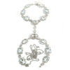 Jewelry Luxury Diamond Alloy Water Wave Chain Geometric Women's Long Necklace