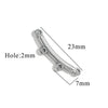 Jewelry Making Supplies Stainless Steel Bohemian Multistrand Porous Curved Connector 18K Electroplated