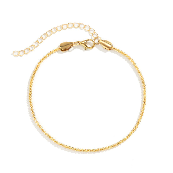 Jewelry Metal Anklet Copper Wave Style