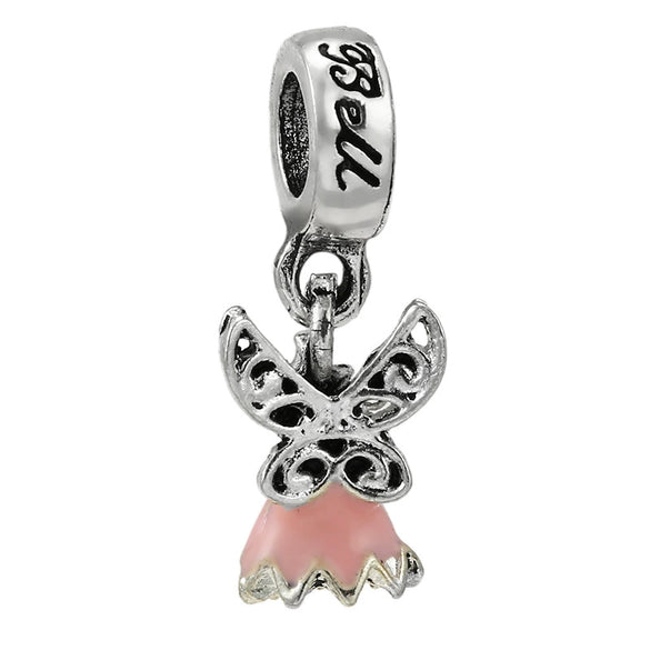 Jewelry Metal Cartoon Princess Skirt Beaded Pendant Totem Electroplated Diy Bracelet Beads Accessories