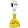 Jewelry Metal Cartoon Princess Skirt Beaded Pendant Totem Electroplated Diy Bracelet Beads Accessories