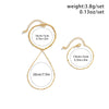 Jewelry Metal Cold Style Geometric Women's Multilayer Sequin Thin Chain Bracelet Set Electroplated