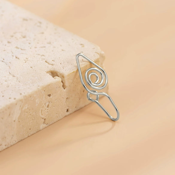 Jewelry Metal Copper Iron Geometric Heart Shaped Electroplating Non Hole Piercing Nose Clip For Women