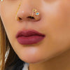 Jewelry Metal Copper Iron Geometric Heart Shaped Electroplating Non Hole Piercing Nose Clip For Women