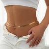 Jewelry Metal Double Layer Snake Bone Chain Body Chain With Cross Tassel For Women