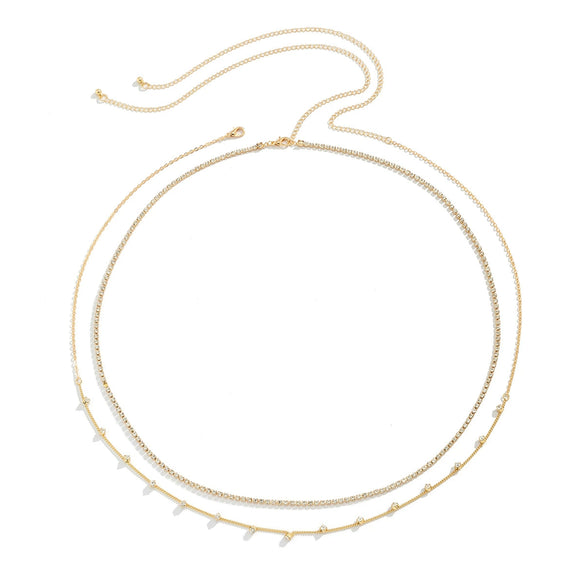 Jewelry Metal Doublelayer Simple Chain Body Chain Waist Chain