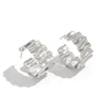 Jewelry Metal Exaggerated Geometric Semicircle Cshaped Electroplated Earrings For Women